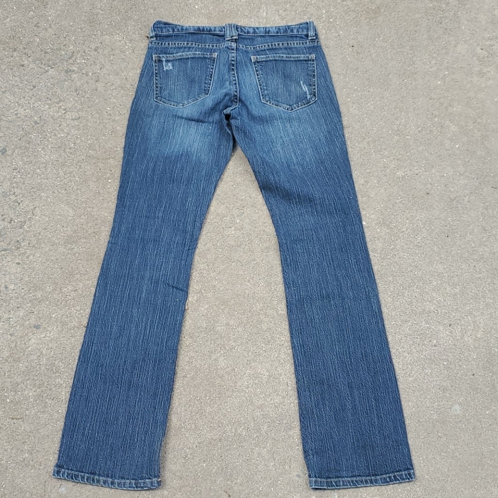 RELISTEDDark destructed low rise bootcut jeans - Picture 3 of 4